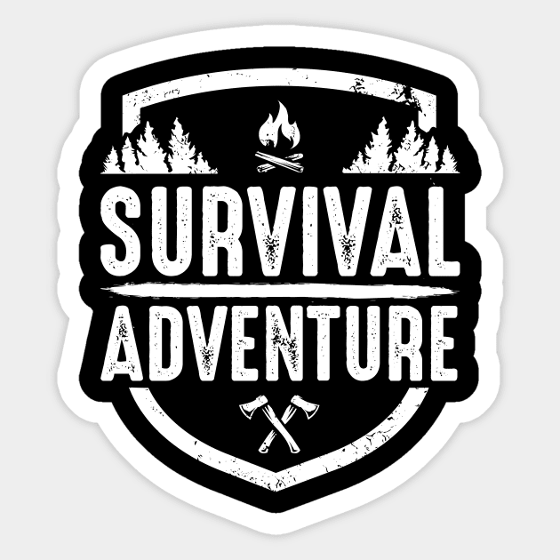 Survival Camping Bushcraft Outdoor Gift Sticker by bigD